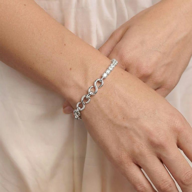 SWAROVSKI（スワロフスキー） ブレスレット Matrix マトリックス S字型