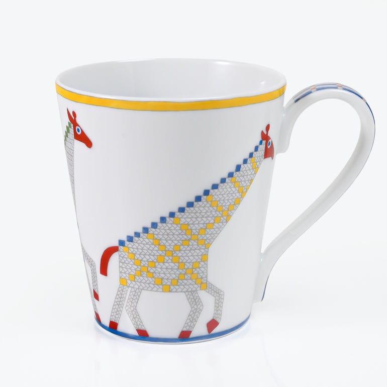 エルメス マグカップ ペア 2個セット NO1 NO2 300ml アニモー ナッテ Animaux nattes 58231P 058231P 洋食器 高級の画像