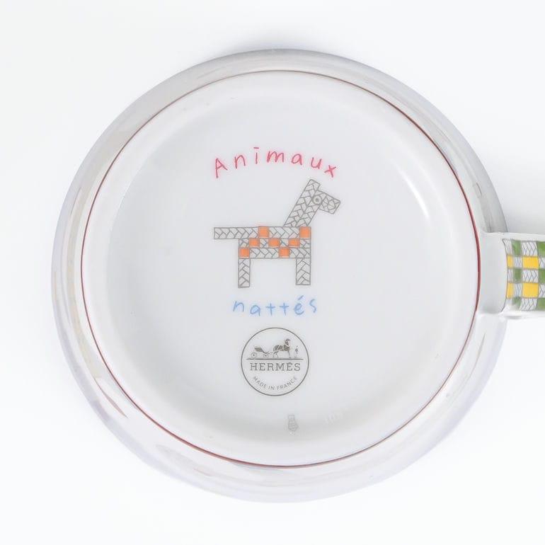 エルメス マグカップ ペア 2個セット NO1 NO2 300ml アニモー ナッテ Animaux nattes 58231P 058231P 洋食器 高級の画像