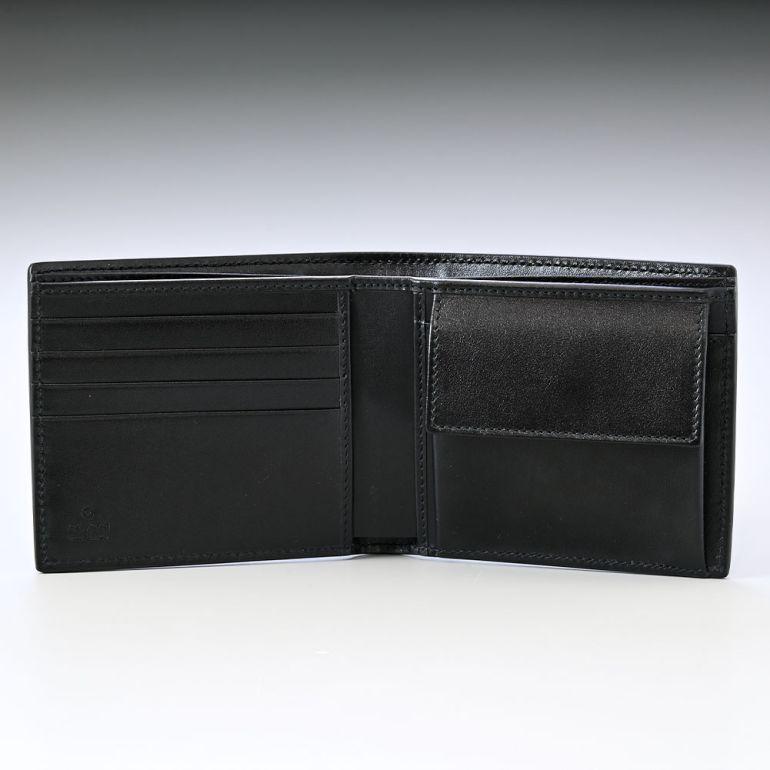 GUCCI グッチ 二つ折り財布 メンズ GGエンボス ブラック 625555 GUCCI グッチ 二つ折り財布 メンズ GGエンボス ブラック 625555