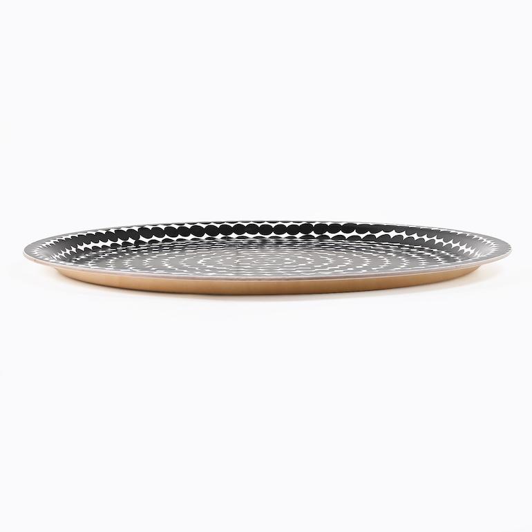 marimekko トレイ、盆 marimekko（マリメッコ） トレイ お盆 丸盆 31cm Siirtolapuutarha シ