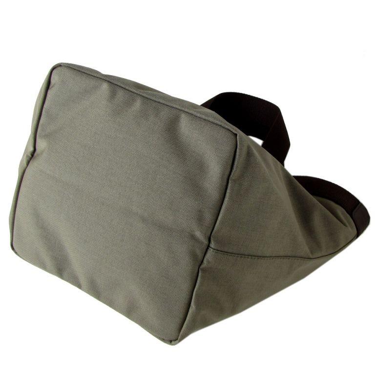 【美品】エルベシャプリエ　カーキ　ムース　バッグ　707 トート エルベシャプリエ Herve Chapelier 707GP (リュクス舟型トートM