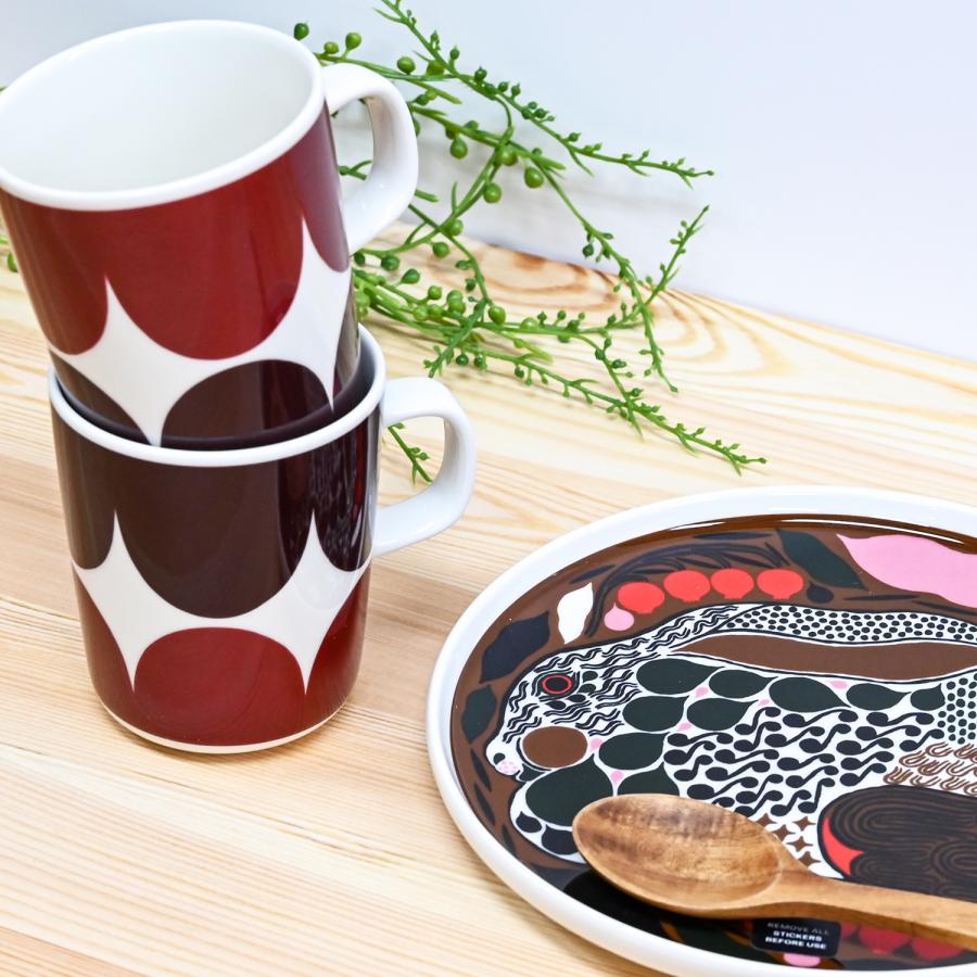 marimekko（マリメッコ） プレート 20cm Rusakko ルサッコ ブラウン