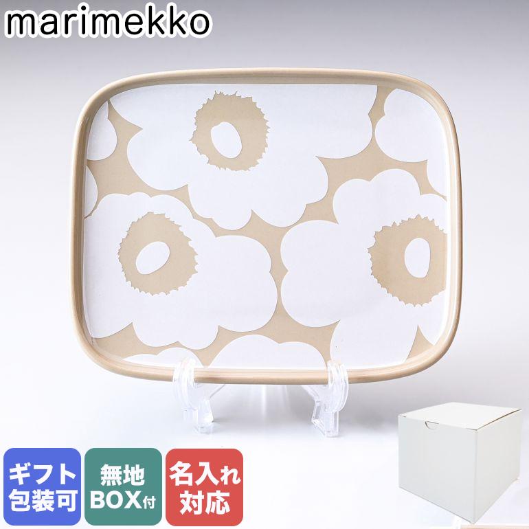 新品未使用品　マリメッコ　ウニッコ　テラ　ホワイト　テラコッタ　プレート　2枚 marimekko（マリメッコ） プレート スクエア 15cm×12cm Unikko