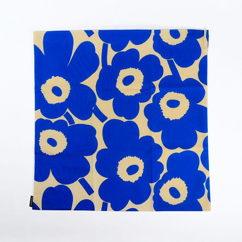 マリメッコ クッションカバー ヌードクッション セット 50×50cm Pieni Unikko ピエニ ウニッコ ブルー×ブラウン 072556 582｜alevelshop｜02