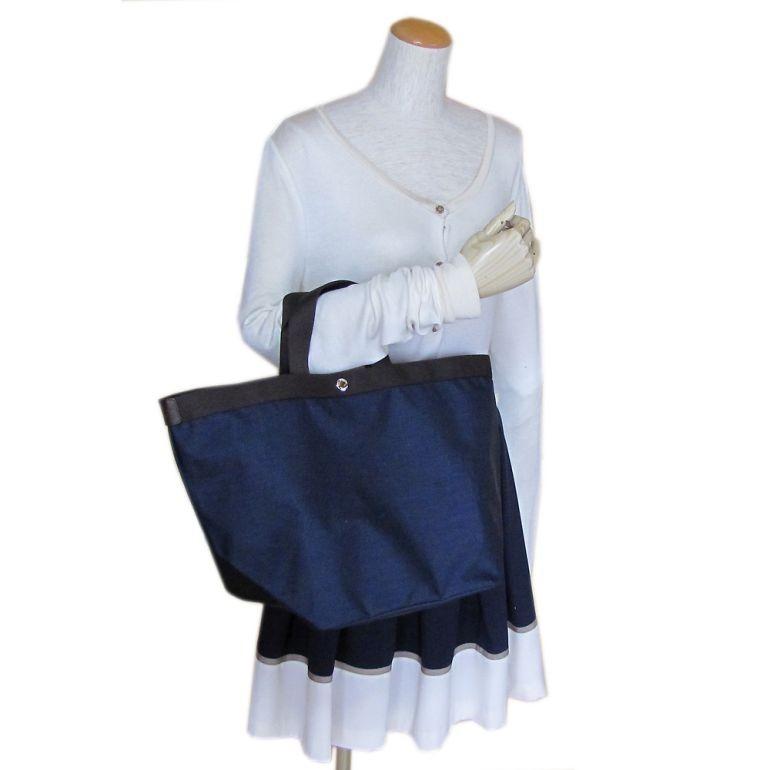 Herve Chapelier エルベシャプリエ 725C トートバッグ 紺 エルベシャプリエ Herve Chapelier 725C(コーデュラ舟型トートL