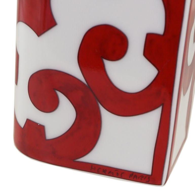 HERMES（エルメス） ガダルキヴィール レッド フラワーベース 花瓶