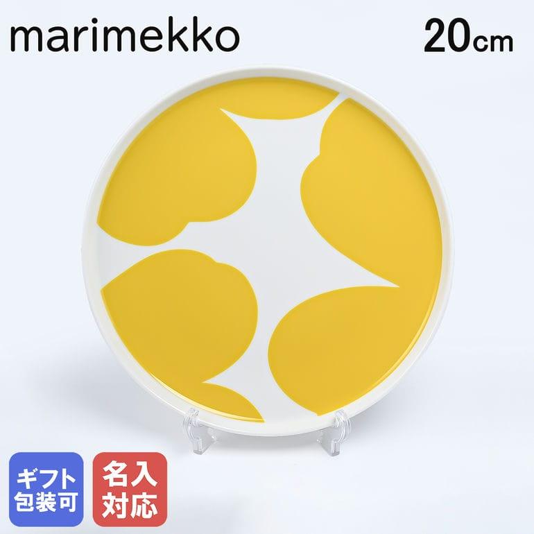marimekko（マリメッコ） プレート 20cm ウニッコ ホワイト×イエロー