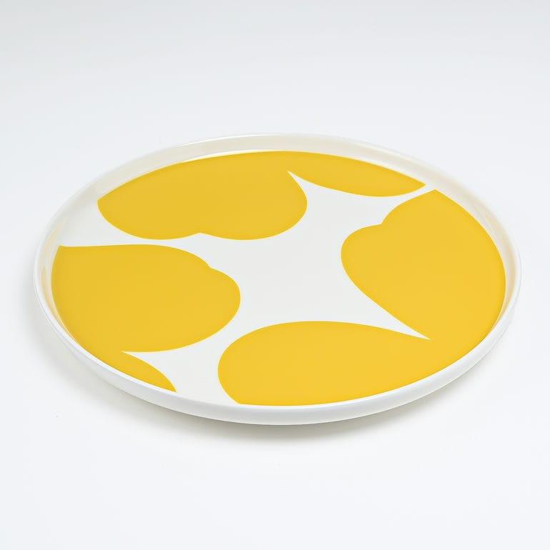 marimekko（マリメッコ） プレート 20cm ウニッコ ホワイト×イエロー