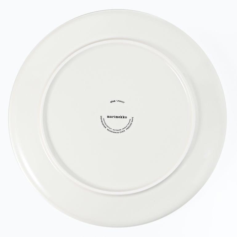 marimekko（マリメッコ） プレート 25cm ウニッコ ブラック ホワイト