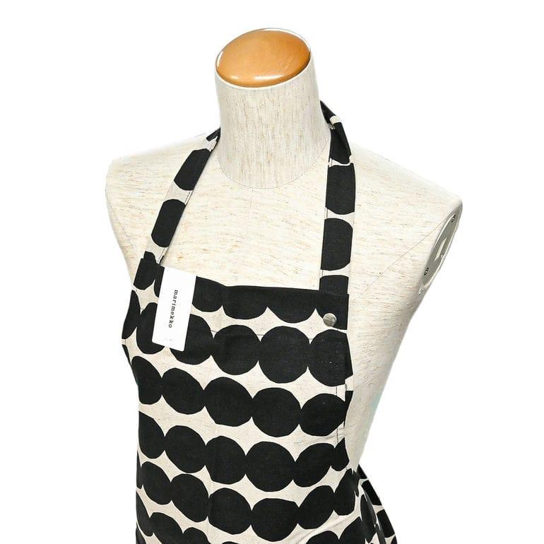 marimekko（マリメッコ） エプロン Rasymatto ラシィマット ブラック