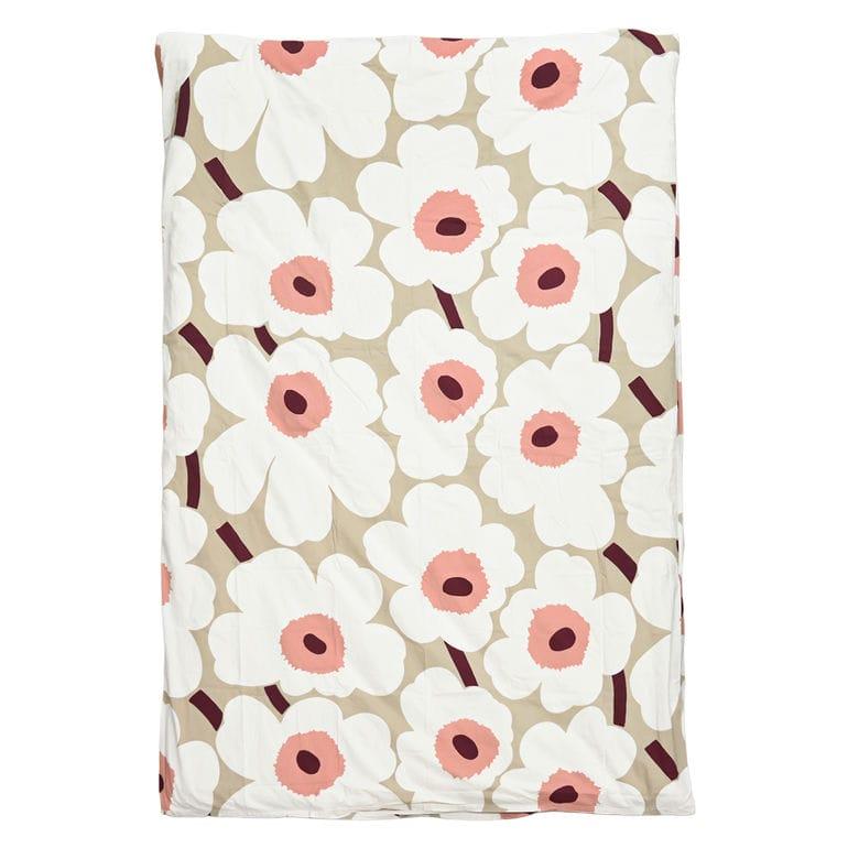 レア　marimekko ピックイネン花柄 ベッドカバー ピロケース2点セット レア marimekko ピックイネン花柄 ベッドカバー ピロケース2点セット