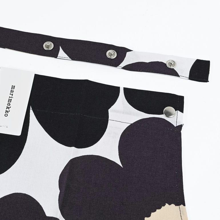 【新品タグ付】マリメッコ エプロン ピエニウニッコ ブラック×グレー marimekko（マリメッコ） エプロン ピエ二 ウニッコ ホワイト