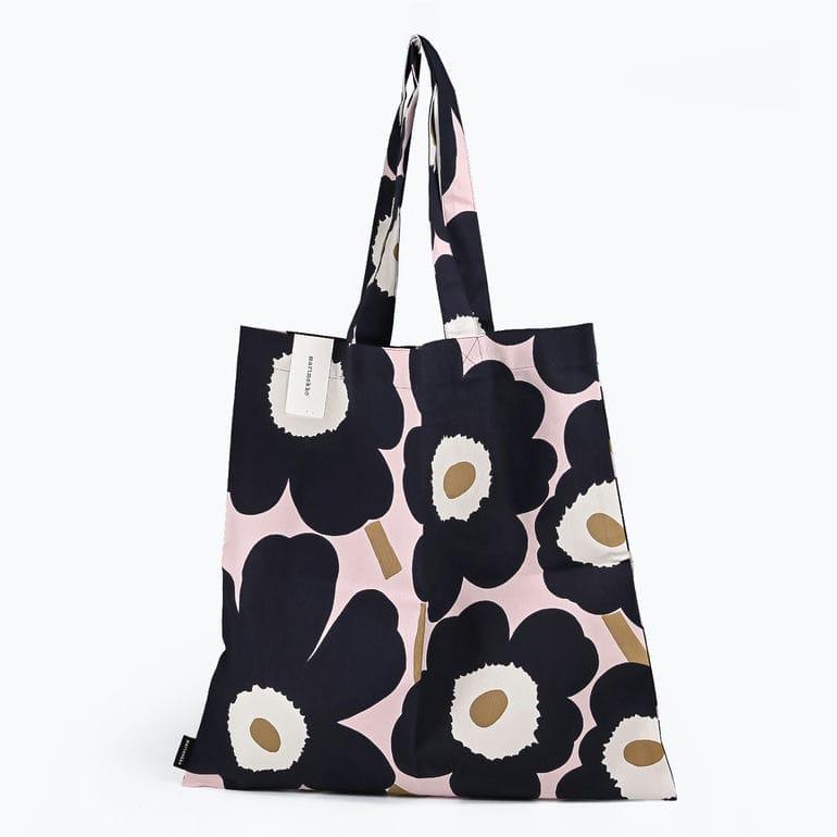 marimekko マリメッコ ピエニウニッコ トートバッグ ブラックA3収納可 marimekko（マリメッコ） トートバッグ Pieni Unikko ピエ二 ウニッコ