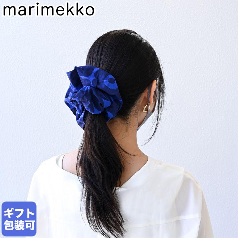 marimekko マリメッコ シュシュ Ruusunkukka Unikko ウニッコ ブルー 