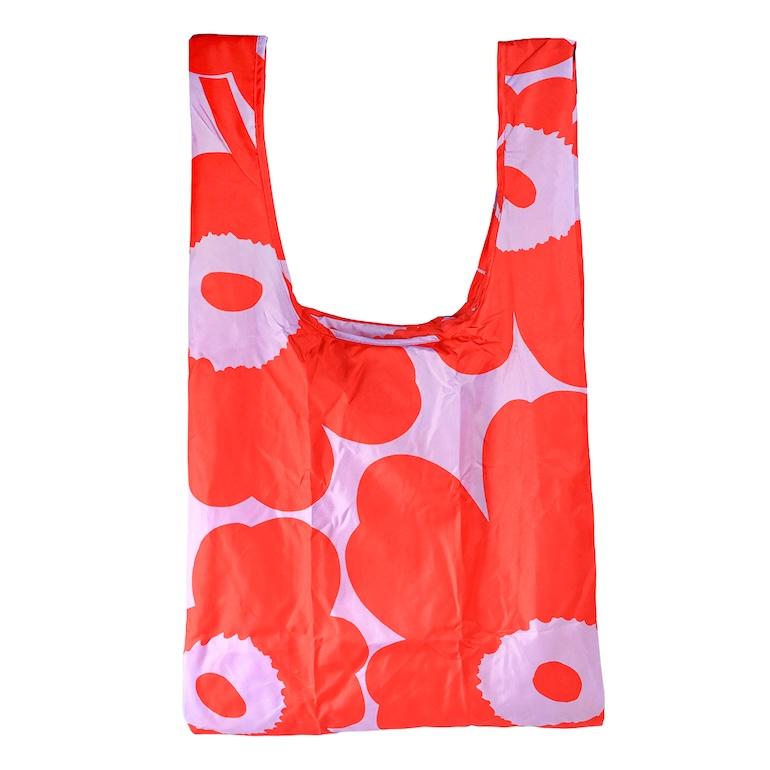 【marimekko】SMARTBAG UNIKKO UNISEX ウニッコ柄エコバッグ/red marimekko マリメッコ エコバッグ 買い物袋 スマートバッグ