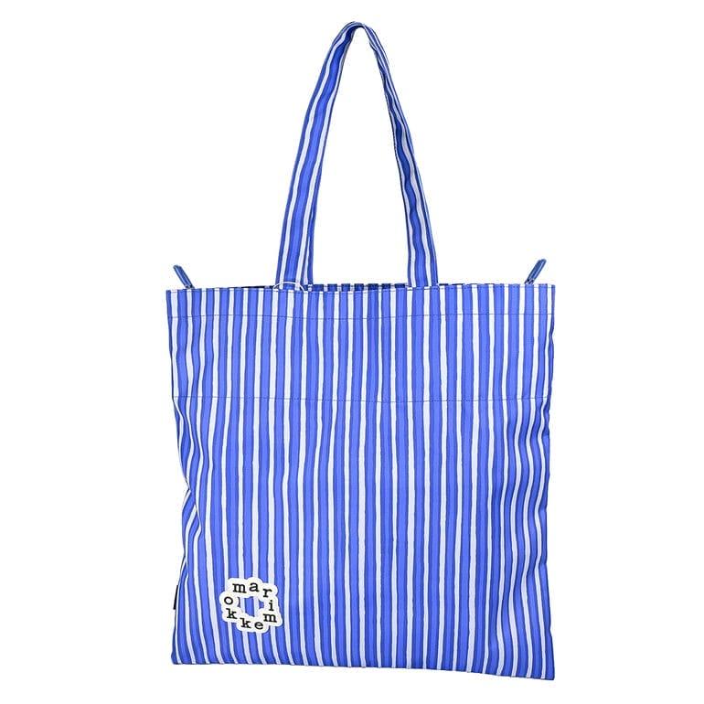 marimekko ストライプ メトカ トートバッグ ブルー marimekko（マリメッコ） トートバッグ 買い物袋 ショルダートート