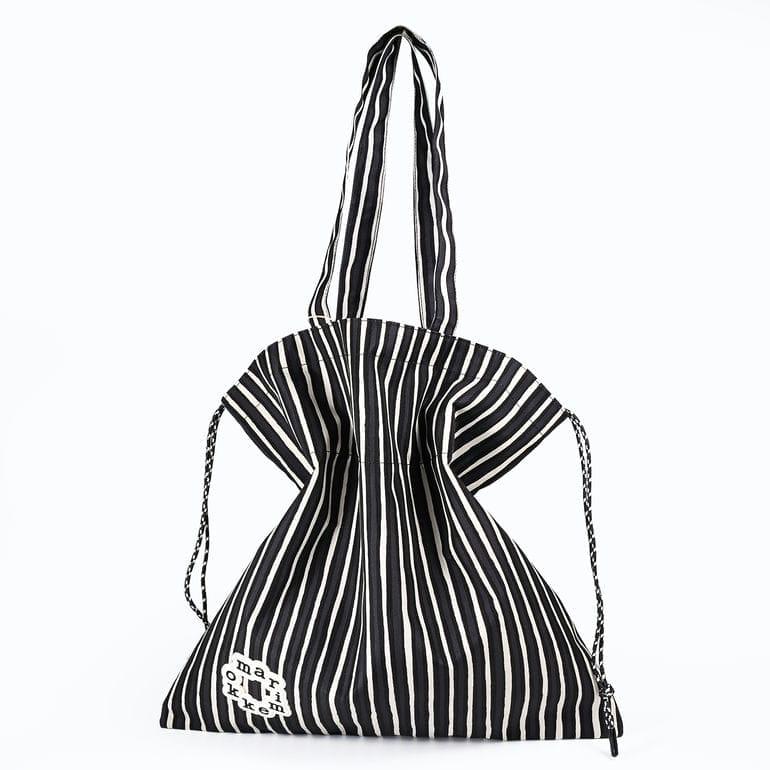 marimekko マリメッコ ストライプ トートバッグ ブラック marimekko（マリメッコ） トートバッグ 買い物袋 ショルダートート