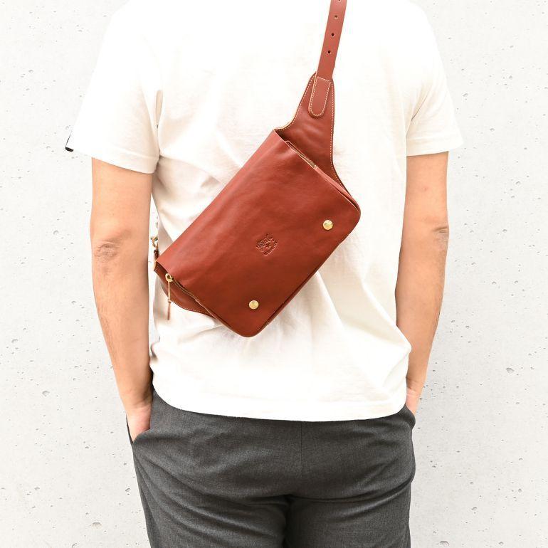 イルビゾンテ ボディバッグ メンズ レディース オールドバケッタレザー Seppia セピア ブラウン 381 Po 566 381 Po 566 A Level エイレベル 通販 Yahoo ショッピング