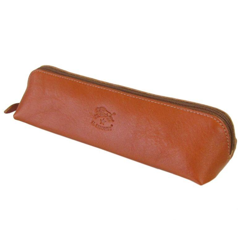 イルビゾンテ ペンケース バケッタレザー 本革 ナチュラル ヌメ 男女兼用