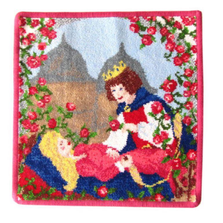 FEILER額縁とタオルハンカチ　アンテーク feiler（フェイラー） ハンカチ ハンドタオル タオルハンカチ 25cm