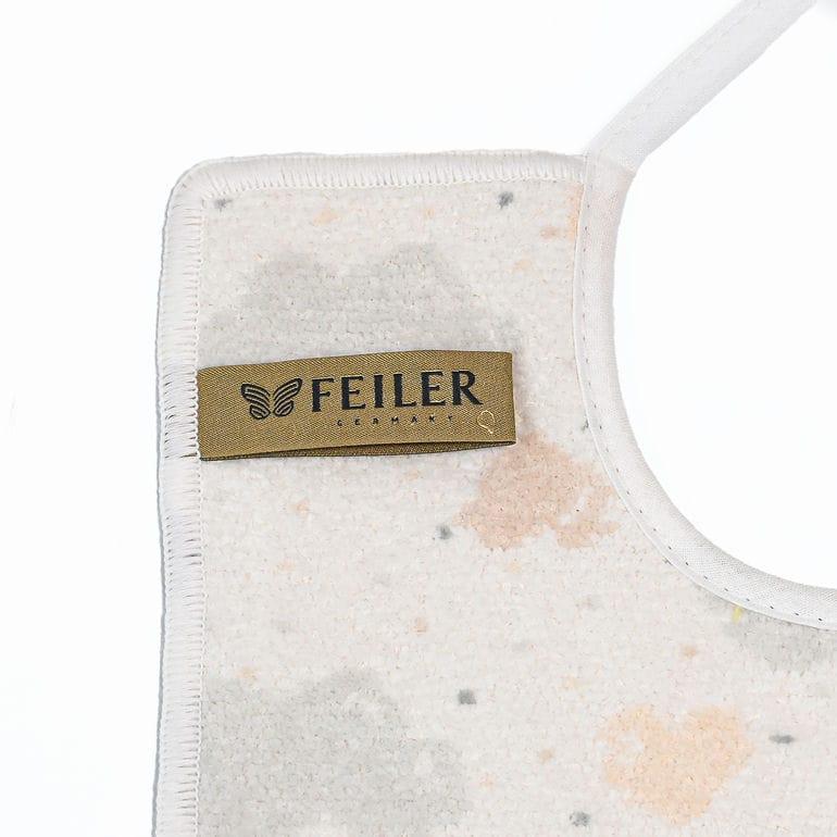 feiler（フェイラー） スタイ よだれかけ ビブ 30cm×25cm リボン結び