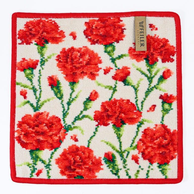 feiler（フェイラー） ハンカチ ハンドタオル 25cm レディース レッド