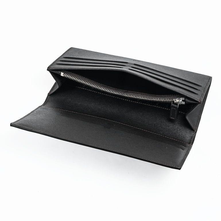 ダンヒル 長財布 小銭入れ付 サイドカー レザー メンズ ダークブラウン DUFP1010E ウォレット 英国 名入れ可有料の画像