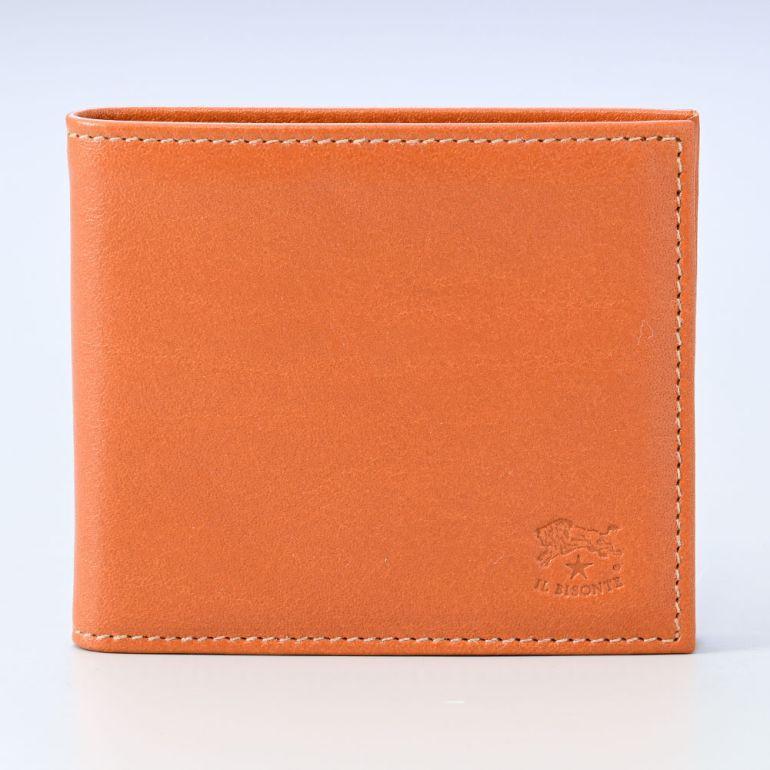イルビゾンテ 二つ折り 財布 新品 キャラメル  ヤキヌメ IL BISONTE - イルビゾンテ 二つ折り 財布 新品 キャラメル ヤキヌメ