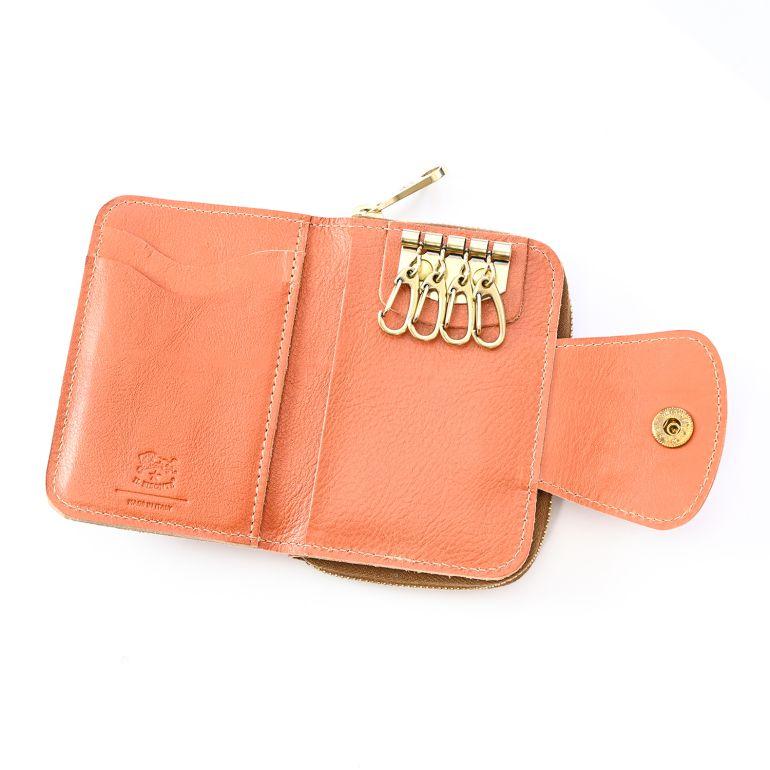 【新品未使用】イルビゾンテ キーケース 小銭入れ キャラメル系 キーケースコインパース | キーケース | ベストセラー