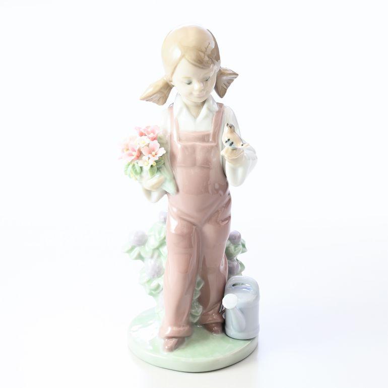 LLADRO リヤドロ 小鳥と話す少女 フィギュア 人形 女性 女の子 LLADRO リヤドロ 小鳥と話す少女 フィギュア 人形 女性 女の子