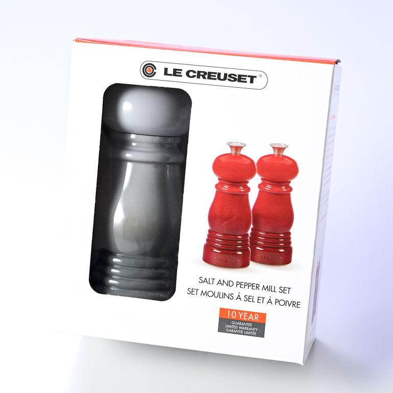 ル・クルーゼ ルクルーゼ ミニ ソルト&ペッパーミルセット 12.5cm ミストグレー 96002500541000 調理器具