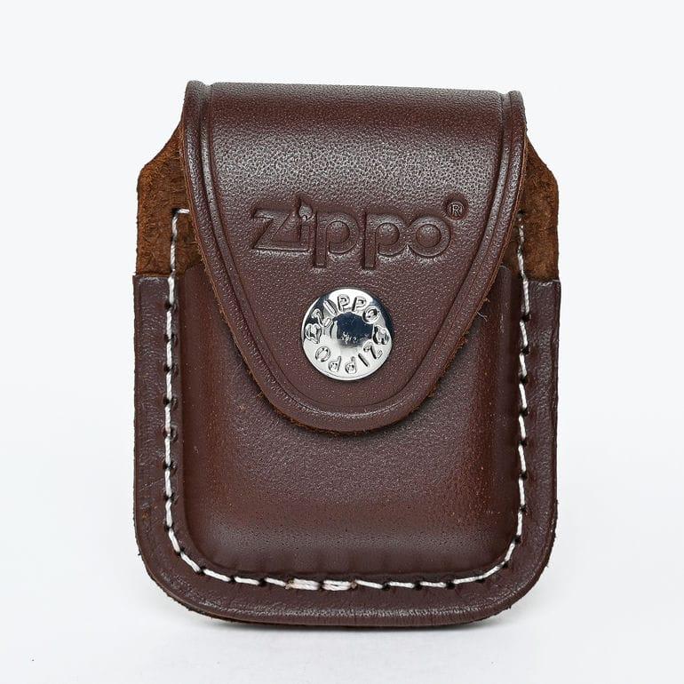 【箔押し名入れ可有料】ZIPPO ジッポー 純正ギフトケース 革ポーチ 純正アクセサリー ブラウン LPGS ボタン留めタイプ シンプル 喫煙具 煙草 たばこ｜alevelshop｜03