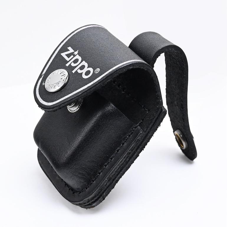 ZIPPO（ジッポー） 専用ケース ジッポー用 レザーポーチ ブラック