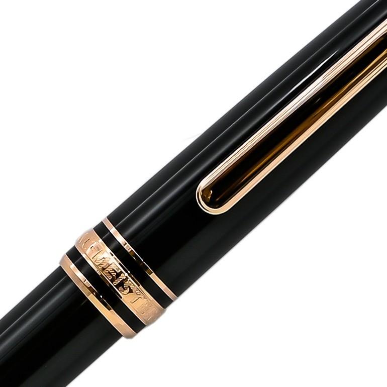 モンブラン ボールペン 112679（132488） マイスターシュテュック ローズゴールドコーティング クラシック ブラック×ローズゴールド  名入れ可有料 2年国際保証
