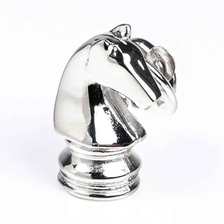 モンアート MONART カフス ラペルピン セット メンズ ピンズ型 馬 ホース 騎士 チェス ナイト シルバー RG/K65 SC/K65