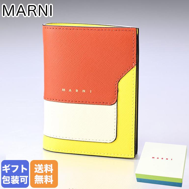 マルニ MARNI 二つ折り財布 レディース ジップ コンパクトウォレット