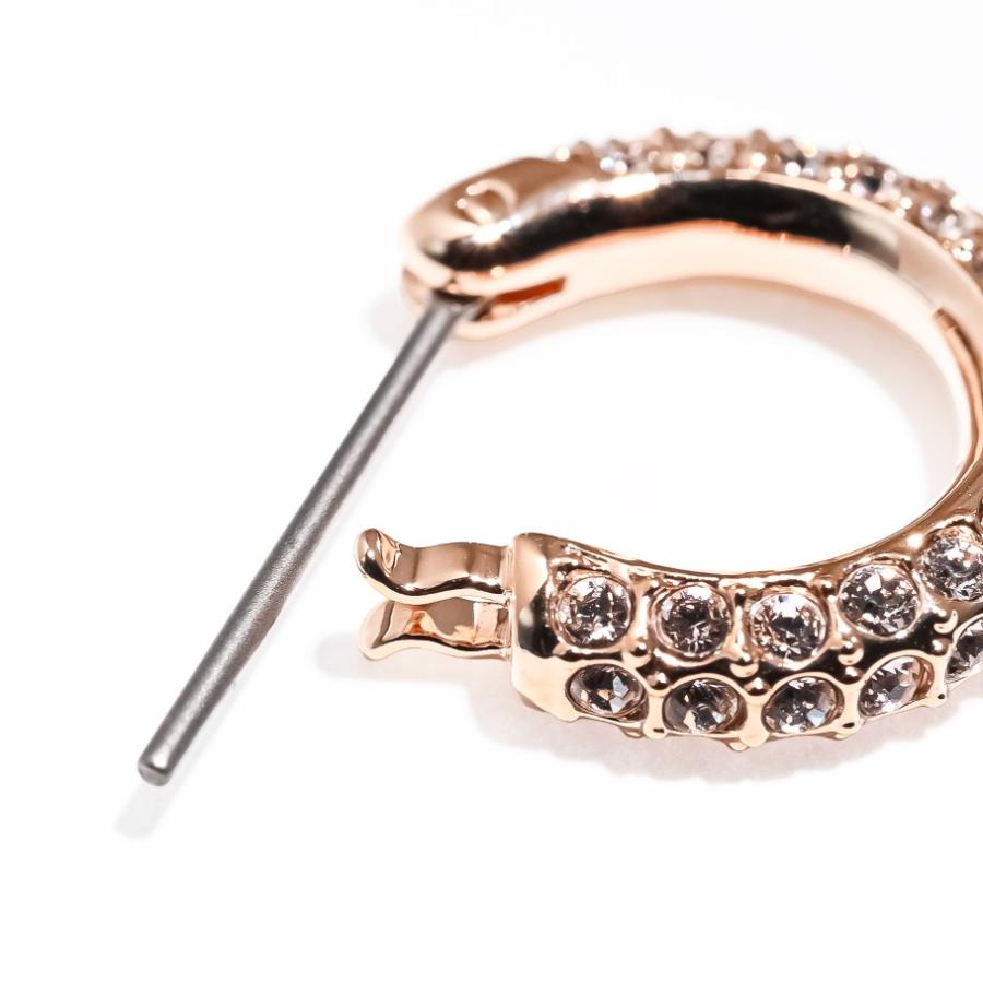 スワロフスキー　ピアス　Dextera フープ　ゴールド　正規品　極美品　箱付 SWAROVSKI レビュー特典あり スワロフスキー Dextera フープ