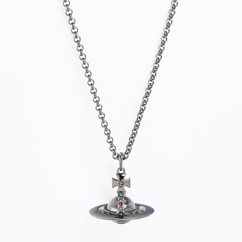 ヴィヴィアンウエストウッド ネックレス ペンダント NEW SMALL ORB スモール オーブ レディース ガンメタル 6302009602S001 ジュエリーの画像