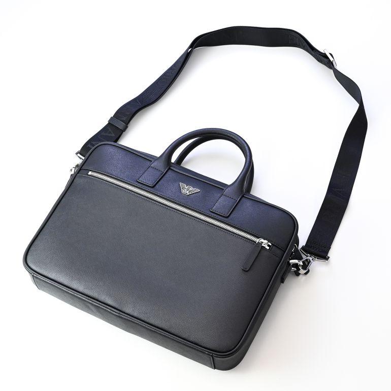 エンポリオ アルマーニ イーグルプレート サフィアーノレザー