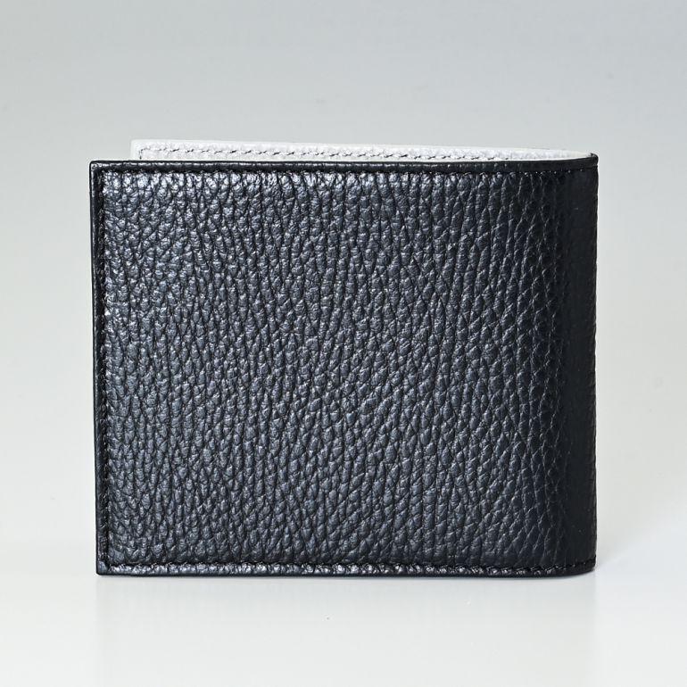EMPORIO ARMANI エンポリオ アルマーニ 二つ折り財布 タンブルレザー製
