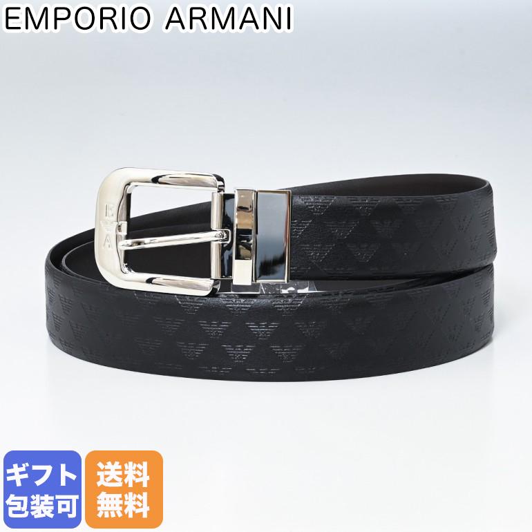 EMPORIO ARMANI エンポリオ アルマーニ ベルト 幅3.5cm メンズ EMPORIO ARMANI エンポリオ アルマーニ ベルト 幅3.5cm メンズ