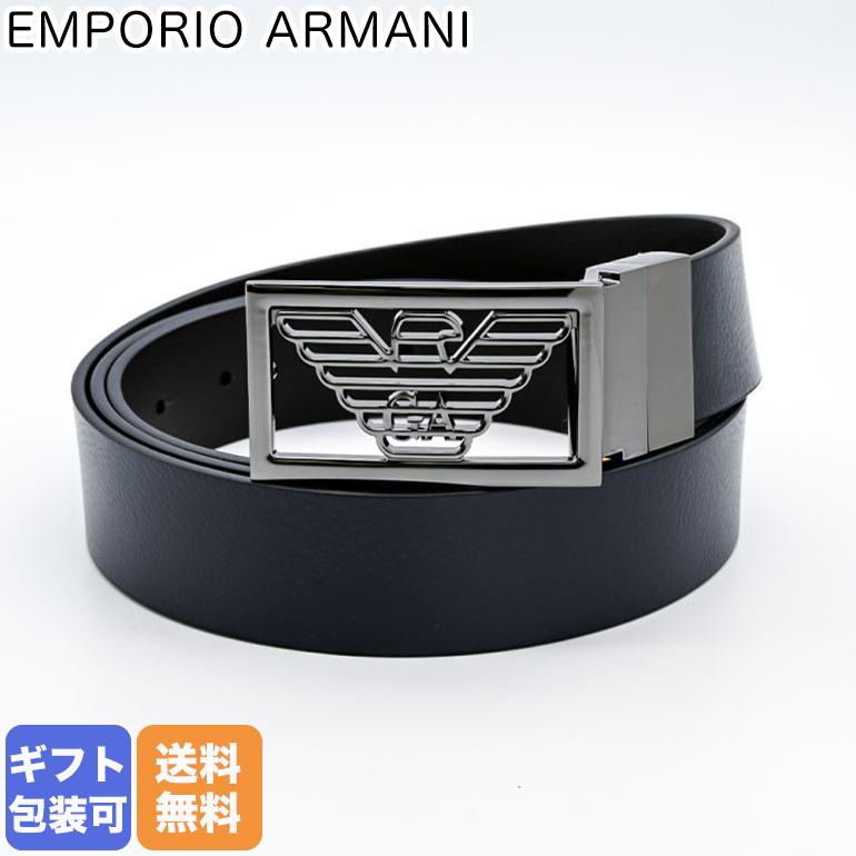 EMPORIO ARMANI エンポリオ アルマーニ ベルト 幅3.5cm メンズ EMPORIO ARMANI エンポリオ アルマーニ ベルト 幅3.5cm メンズ