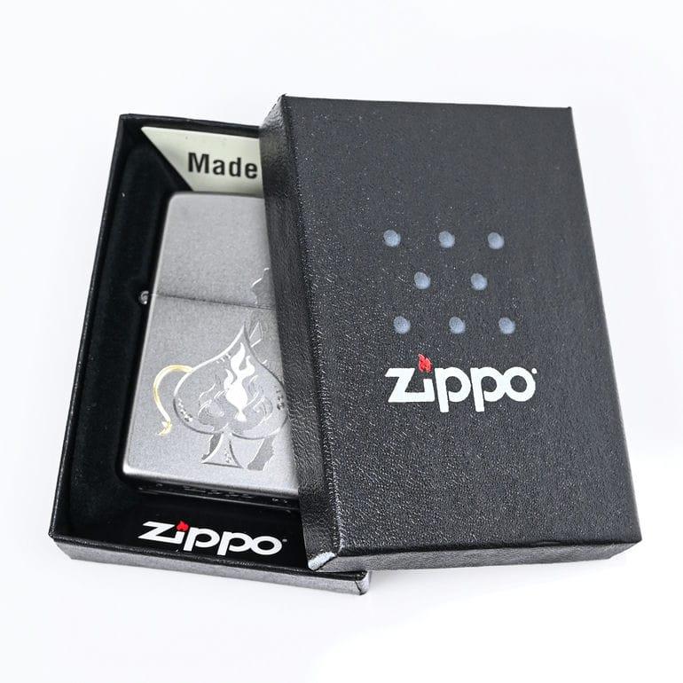 ZIPPO（ジッポー） ライター サテン クローム デビルッシュ エース