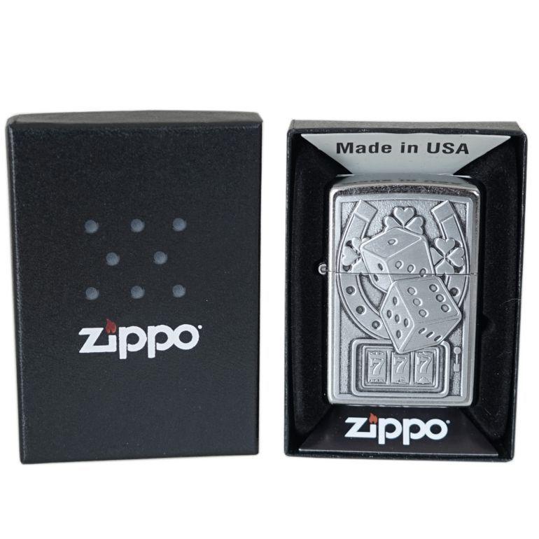 ZIPPO 並行輸入品 ジッポー ライター Lucky 7 Emblem Design