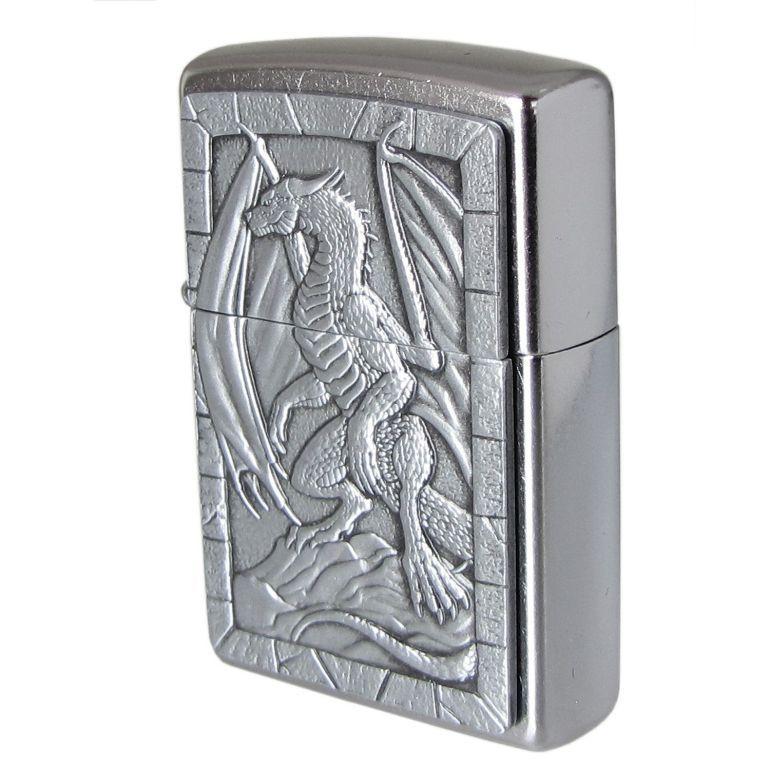 シルバー　ジッポライター ZIPPO（ジッポー） ライター Dragon Emblem Design シルバー 49296 名