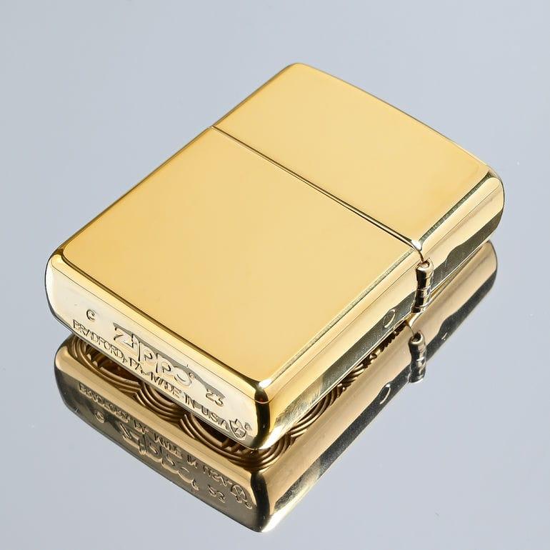 ZIPPO ジッポー ライター アーマー ラッキー キャット 招き猫 ゴールド 49802 喫煙具 名前入れ 開運 招福 ネコポス限定の画像