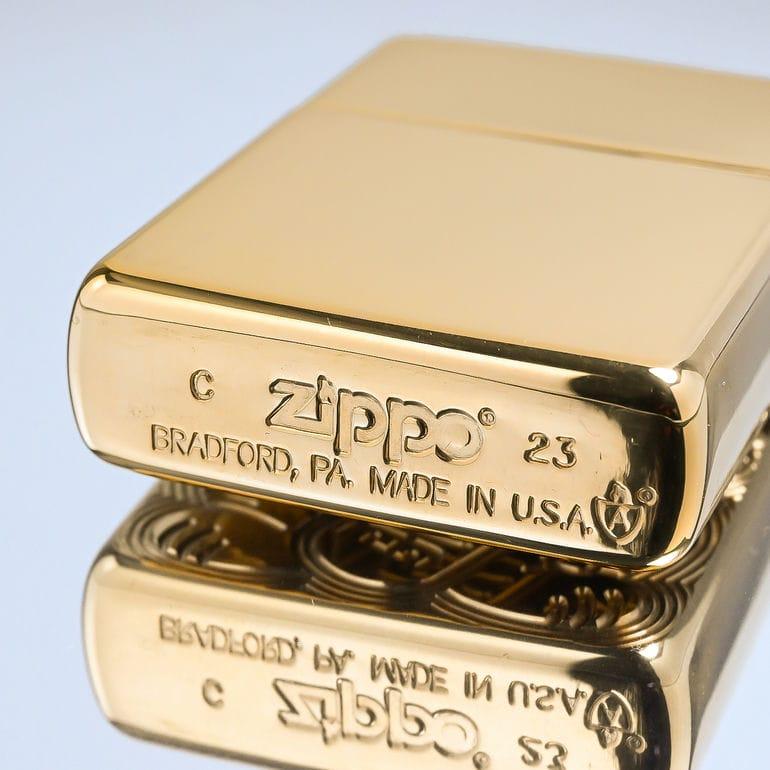 ZIPPO ジッポー ライター アーマー ラッキー キャット 招き猫 ゴールド 49802 喫煙具 名前入れ 開運 招福 ネコポス限定の画像