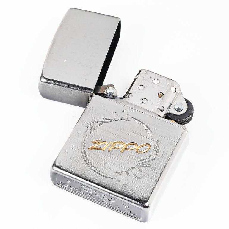 ZIPPO（ジッポー） ライター ジッポ ZIPPO DESIGN ロゴ刻印 シルバー