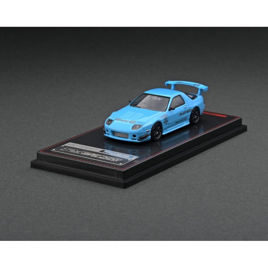 ignition model　1/64 Mazda RX-7 (FC3S) RE Amemiya Light Blue｜alex-kyowa｜02